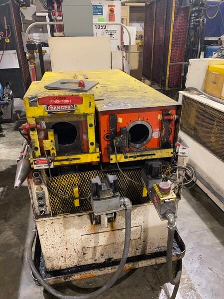3" Eagle #I/OE, multi head tube end sizing & forming machine, tight tolerance sizing - Image 1