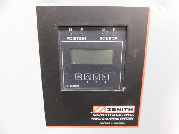 100 Amp. Zenith #ZTSL10EC-7 Automatic Transfer Switch, 480 Volts 60 Hz. 3 phase - Image 2
