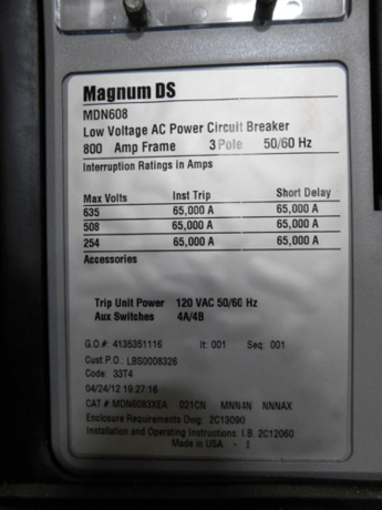 Eaton, 3R Switchgear with 2500 KVA transformer & capacitor bank, 4000 amps - Image 10