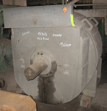 500 HP 300/750 RPM General Electric, Frame 8662, shunt, 500 VA - Image 2