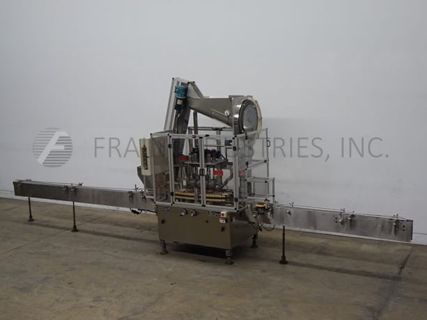 Resina #UN40-1225, automatic, 4 station, 8 spindle, Stainless Steel capper, 20-300 containers per minute - Image 1