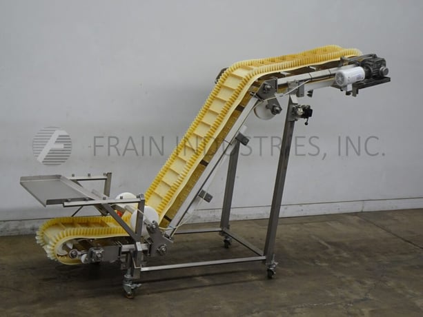 Woods Fabrication, Z style inclined cleated feeder conveyor - Image 1