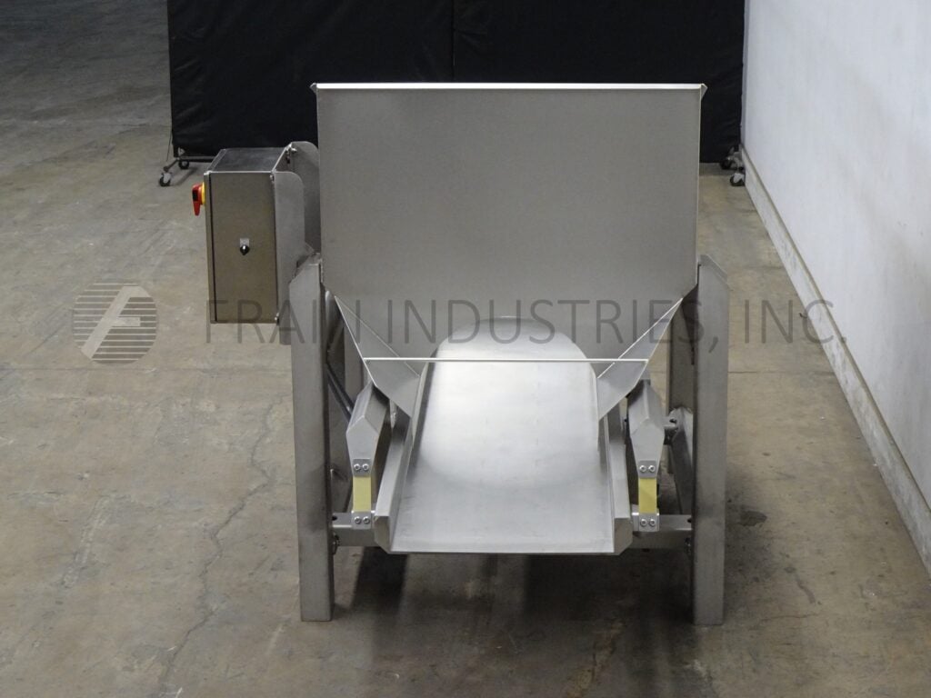 24" wide x 7' long, Smalley #Emc2+, vibratory feeder, mounted on heavy duty Stainless Steel frame - Image 3