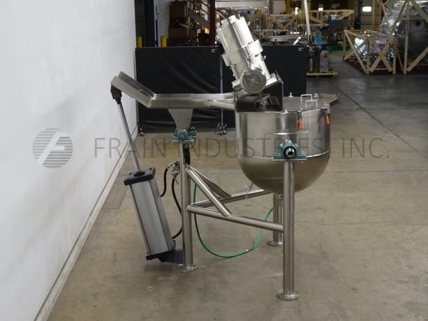 100 gallon Lee #100CHD9MTI, 316 Stainless Steel, double motion, scrape surface, half jacketed tilt kettle - Image 4