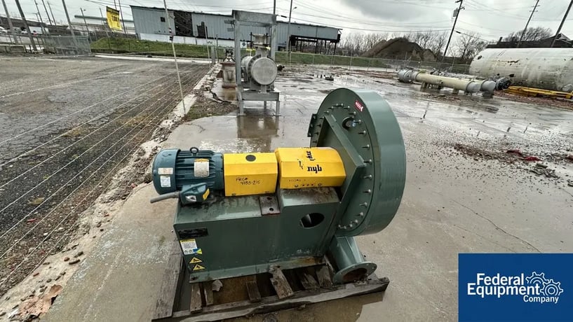 New York Blower #ARR-8, Pressure Blower, Carbon Steel, 5 HP, 230/460 volt xp motor, 8" inlet, 6" outlet - Image 3