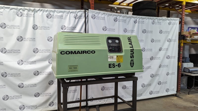 36 cfm, 125 psi, Sullair #ES6-10AH/A/SUL, rotary screw air compressor, 10 HP - Image 1