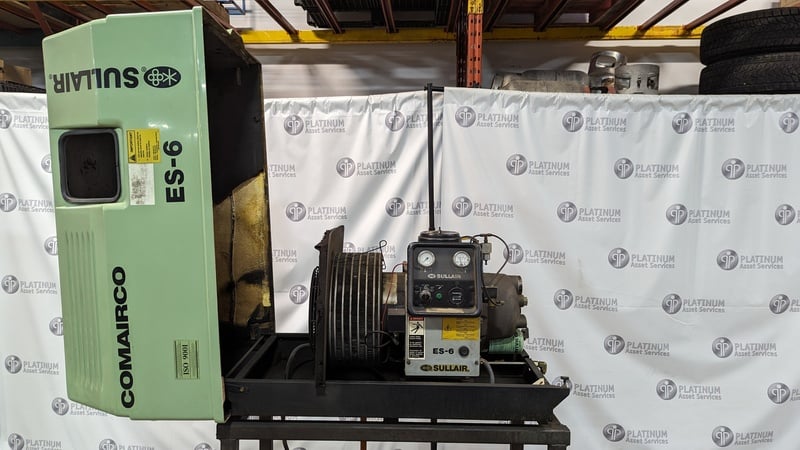 36 cfm, 125 psi, Sullair #ES6-10AH/A/SUL, rotary screw air compressor, 10 HP - Image 4