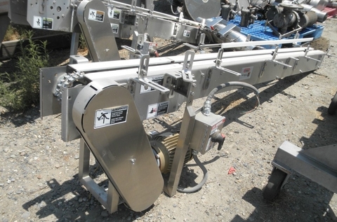 6" wide x 9' long, Arrowhead, Stainless Steel Belt Conveyor Frame, 1 HP, 230/460 V - Image 2