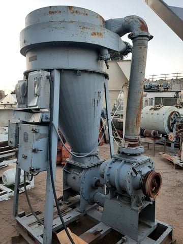 Nolder #VP-25, pneumatic conve, 38" diameter x 24" straight side hopper, 40" deep cone, 12" diameter - Image 5