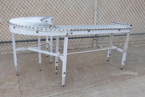 17" wide x 60' long, Gravity Incline Roller Conveyor, mild steel frame, 1" diameter Galvanized rollers, 15" - Image 4