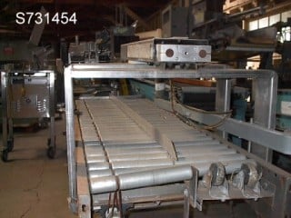 24" wide x 6.5' long, Line Flow, Powered Roller Conveyor, Stainless Steel, 90 deg. Transfer section, 1-3/4" - Image 2