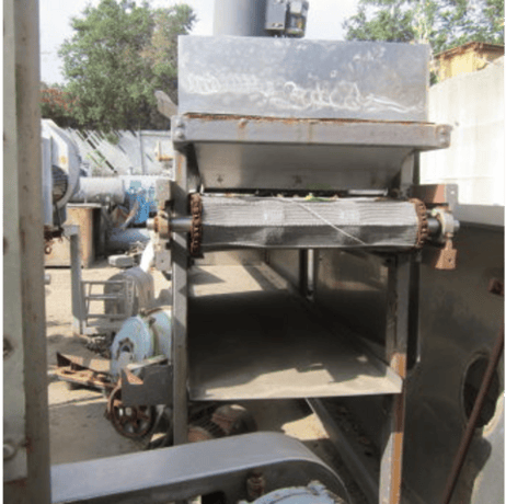 Cooler, ambient air cooled, 26" x 4" opening clearance, 28" width x 14' L wire mesh conveyor, 3/4 HP, 1140 - Image 6