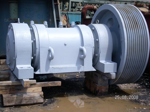 54" x 42" Kobe Steel/Allis Chalmers, single toggle, Carbon Steel, 52" width corrugated jaw plate, 51" swing - Image 2
