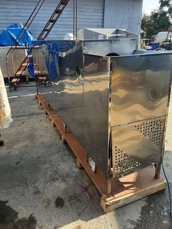 Chili Pepper Stem Cutting Machine, Stainless Steel, (2) 15" diameter x 118" L rotary drums, 5/16" screen - Image 3