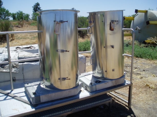 35 sq.ft., Reimelt, Bin Vent Type Dust Collector, (9) 5" dia. x 3' L cloth bags mounted in 24" dia. x 48" H - Image 2