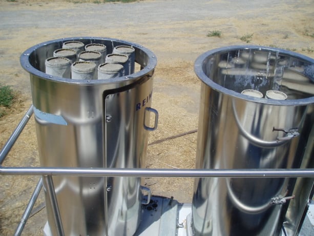 35 sq.ft., Reimelt, Bin Vent Type Dust Collector, (9) 5" dia. x 3' L cloth bags mounted in 24" dia. x 48" H - Image 4