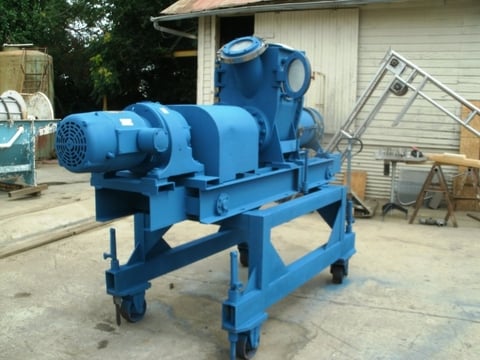 Bonnot, Extruder, Stainless Steel, jacketed, 15.5" diameter x 40" L, 24" x 24" x 32" deep trough, 4.5" - Image 4