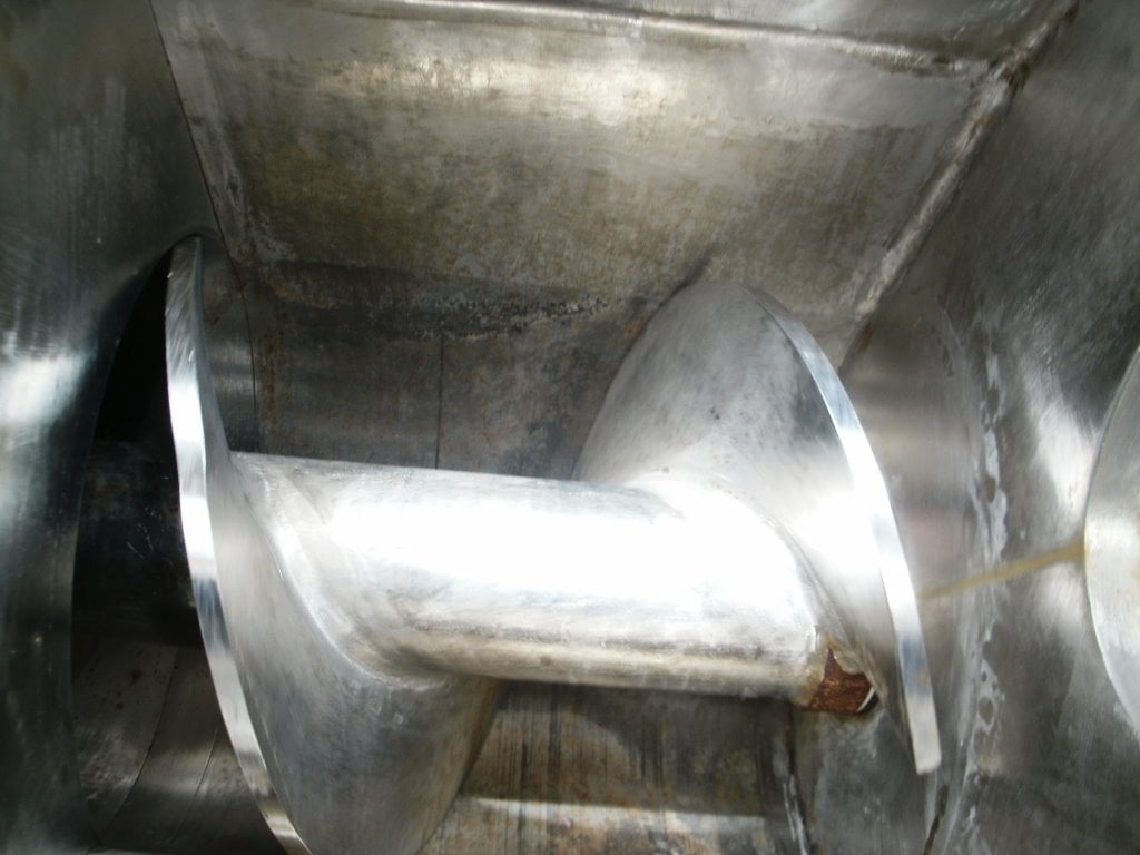 Bonnot, Extruder, Stainless Steel, jacketed, 15.5" diameter x 40" L, 24" x 24" x 32" deep trough, 4.5" - Image 7