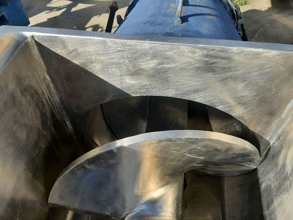 Bonnot, Extruder, 34" L x 15.5" width x 20" deep jacketed trough, 4.5" diameter x 54" L shaft, 12.5" diameter - Image 8