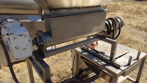 Ghazarian Welding, Semi-Automatic Auger Filler, 48" x 36" x 8" straight side feed hopper, 3" diameter x 36" L - Image 5