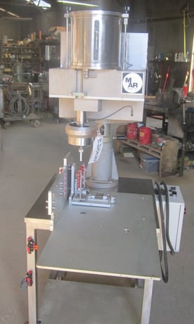 MAR #DP-1, Single Head Auger Filler, few mg to 10 grams dosing quantities, 220 V, 1995 - Image 2