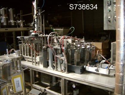 Continuous Bag Filler, 15 stations, Stainless Steel, 3-3/8" x 2-3/16" hopper, 3" x 4-1/4" x10" tall bags - Image 2
