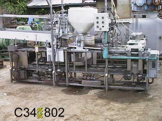 Rutherford Akra-Pak #OSF64B, Cup Filler & Lidder, 14 oz & 20 oz cups/tubs, 16" x 8' product conveyor, 3.5" - Image 3