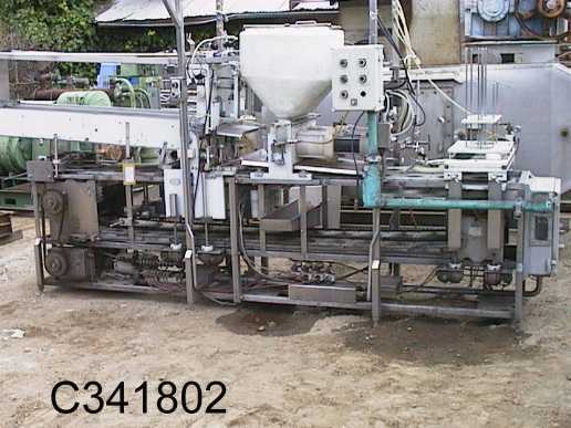 Rutherford Akra-Pak #OSF64B, Cup Filler & Lidder, 14 oz & 20 oz cups/tubs, 16" x 8' product conveyor, 3.5" - Image 4