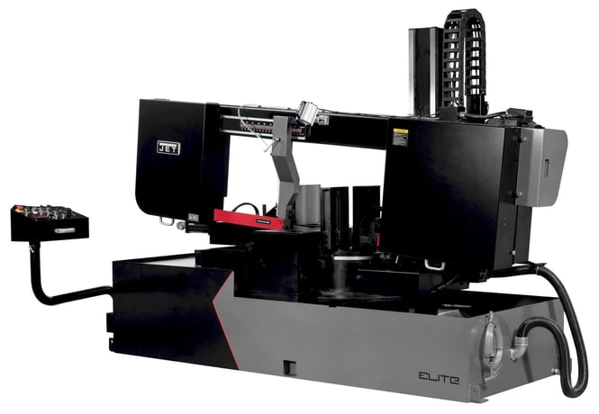 18" x 31" Jet #ECB-1833DMEVS-460, Semi-automatic Dual Mitering Evs Bandsaw, NEW - Image 1