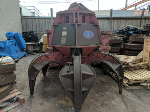 Euromec, electro-hydraulic grapple for scrap handling, 1 cu.yd capacity, 6 tines - Image 1
