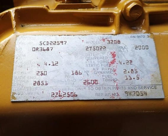 250 HP Caterpillar #3208T, Engine Assembly - Image 2