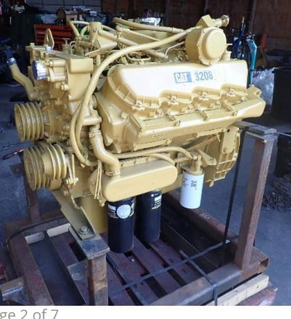 250 HP Caterpillar #3208T, Engine Assembly - Image 3