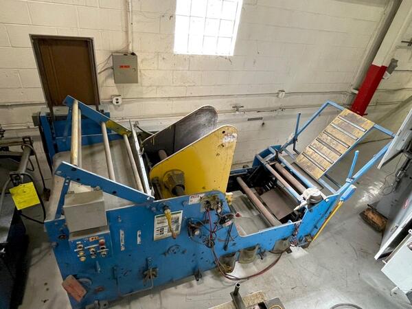 8000 lb. Rowe cradle, 20" coil width, 60" outside dimension, powered payout, vari-speed - Image 1
