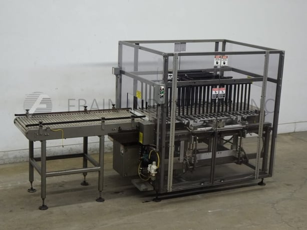 Arpac #Upstack, roller conveyor upstacker, pneumatic closing fingers upstacker capable of stacking trays or - Image 1