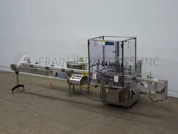Filamatic #V-300, 8-head, automatic inline Stainless Steel, piston filler, up to 200 containers per minute - Image 1