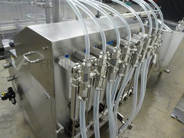 Filamatic #V-300, 8-head, automatic inline Stainless Steel, piston filler, up to 200 containers per minute - Image 2
