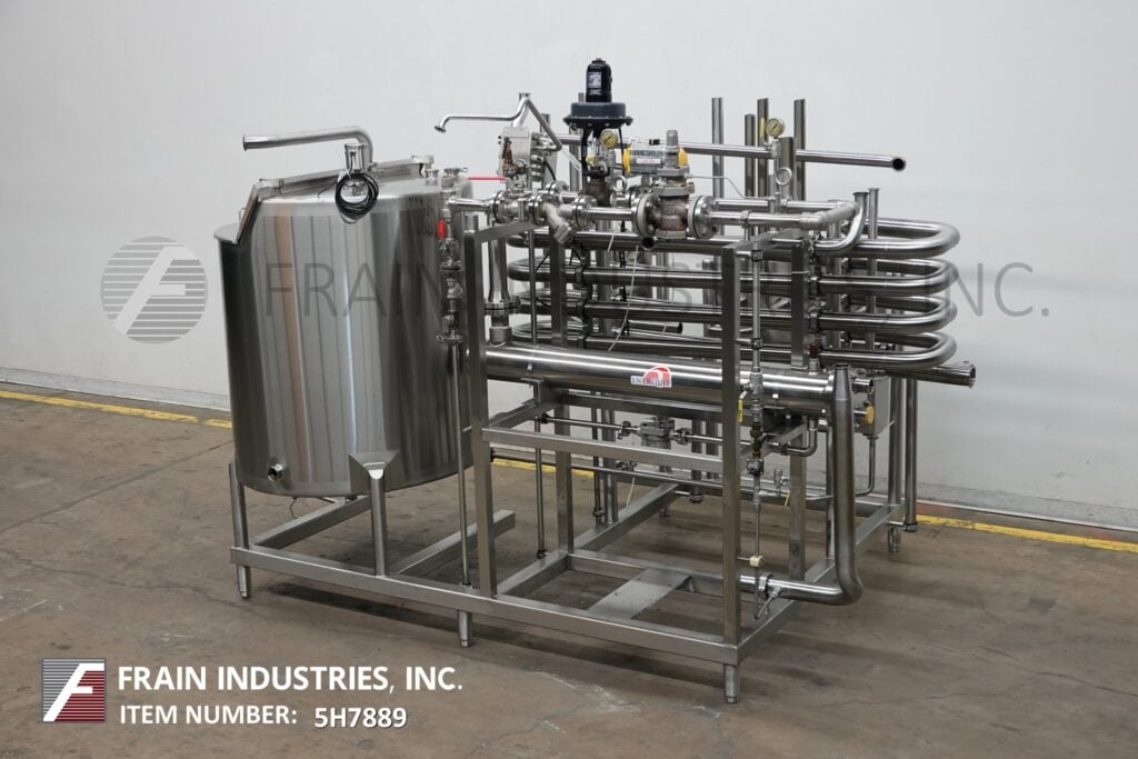 Mixing tank and heat exchange system, 250 gallon, 150 psi, system mounted on Stainless Steel frame - Image 5