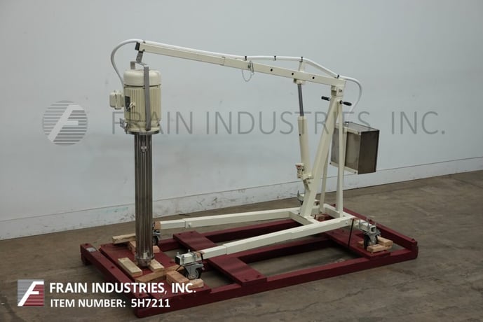 Ross #HDM110, mixer liquid disperser, high speed, high shear, batch mixer, 10 HP, mounted on locking casters - Image 1