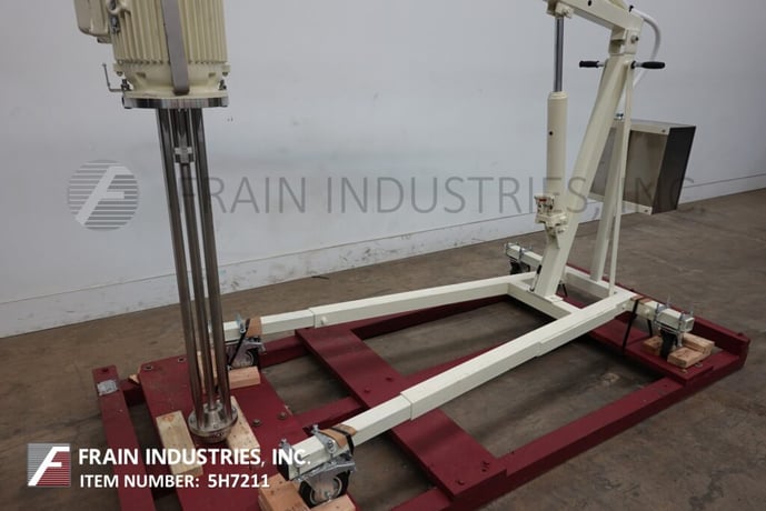 Ross #HDM110, mixer liquid disperser, high speed, high shear, batch mixer, 10 HP, mounted on locking casters - Image 2