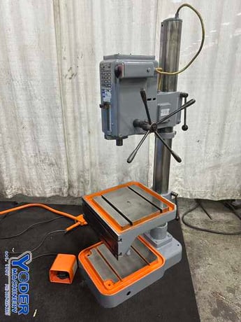 22" Solberga #SE725 Round Column, single spindle drill, 4-1/2" stroke, 14" x14" table, 2 HP - Image 1