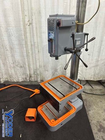 22" Solberga #SE725 Round Column, single spindle drill, 4-1/2" stroke, 14" x14" table, 2 HP - Image 4