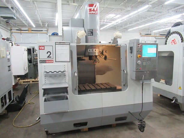Haas #VM-2, CNC vertical machining center w/4th Axis drive, chip auger, coolant system, rigid tapping - Image 1