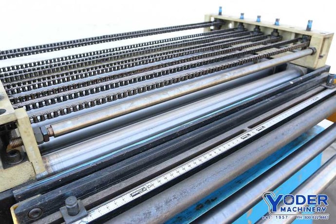 30" x .04" PA Industries #SSS-317, straightener, 7 rolls, 2.4" roll diameter, entry & exit pinch rolls, 2000 - Image 8