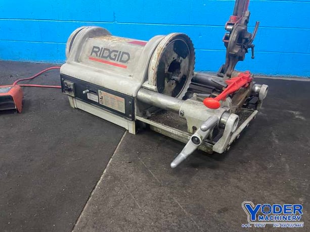 1/4" -4" Ridgid #1224, bolt & pipe threader, 1/2"-2" bolt capacity, 1-1/2 HP, reaming attachment - Image 3
