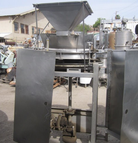 Rotary Table Volumetric Filler, 7-Head, Stainless Steel, 1-7/8" diameter x 3" deep Cup, 36" diameter Rotary - Image 4