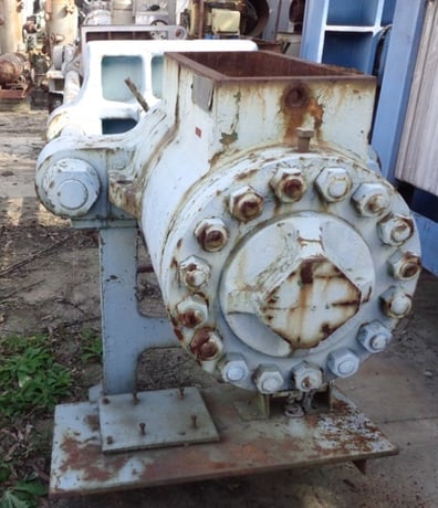 24" Sperry, Plate & Frame Filter Press, frame only, hydraulic closure, mounted on stand - Image 2