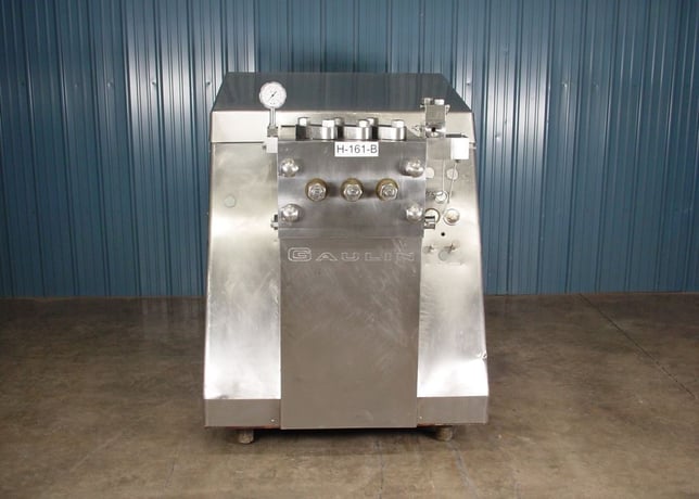 Gaulin #MC45 5TBS, Homogenizer, 2-stage, 5000 psi, 1000-2200 GPH, 2-1/8" plungers - Image 1