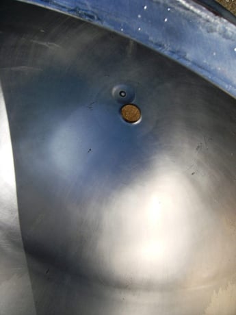 100 gallon Groen/Dover, Jacketed Kettle, 37" diameter x 32" deep, 2.5" center bottom outlet, 100 psi @ - Image 2