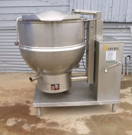 60 gallon Groen/Dover #DHT/1-60, Jacketed Tilting Kettle, Stainless Steel, 30" diameter x 25" H, 50 psi @ - Image 1