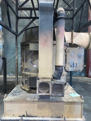 IPEC #7000, Attrition Mill/Air Swept Mill, Carbon Steel, 72" diameter x 76" H milling chamber, 4" diameter - Image 6